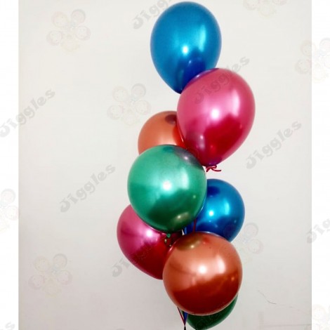 Chrome Balloon Bunch