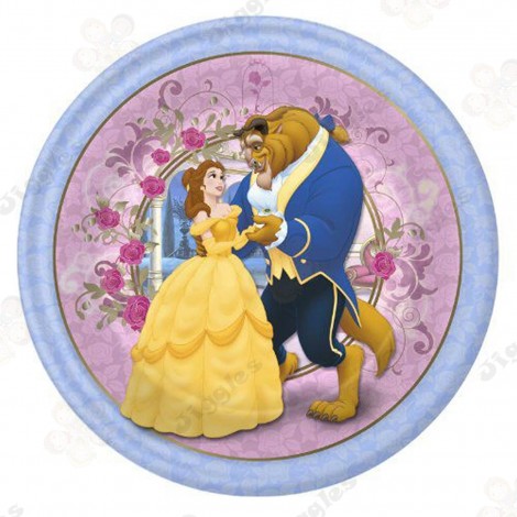 Beauty & The Beast Paper Plates