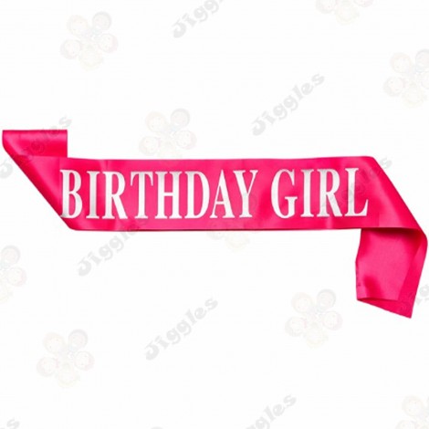 Birthday Girl Sash Pink