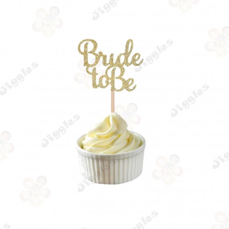 Bride To Be Cupcake Toppers