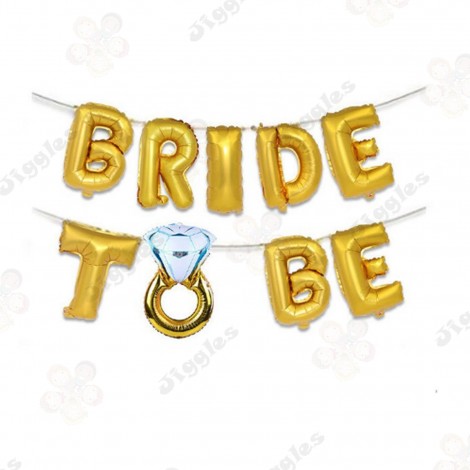 Bride To Be Foil Letter Balloon 16" Gold