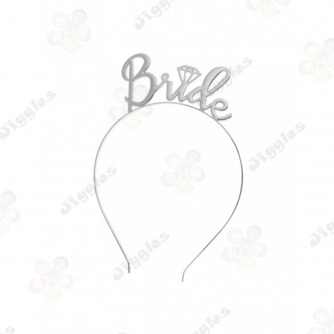 Bride Headband Silver