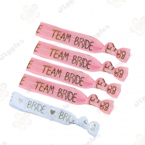 Team Bride Wristband Pack Pink