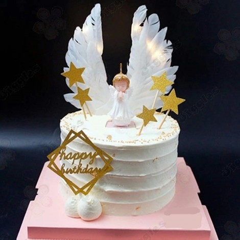 Angel With Wings Cake Topper