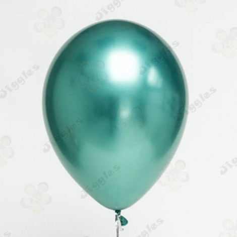 Chrome Balloons Green 12"