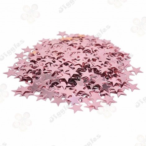 Table Confetti Rose Gold Stars