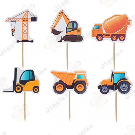 Construction Cupcake Toppers 