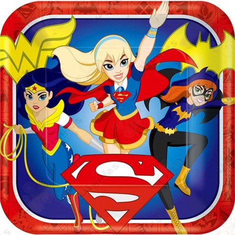 DC Super Hero Girls Paper Plates