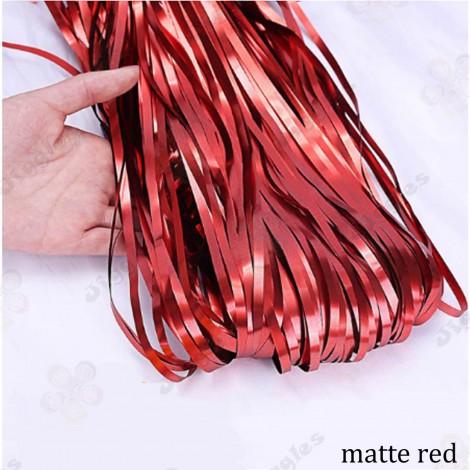 Matte Red Foil Fringe Curtain 