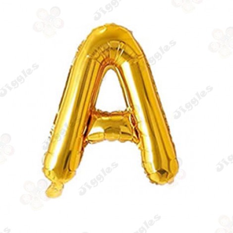 Foil Letter Balloon A Gold 