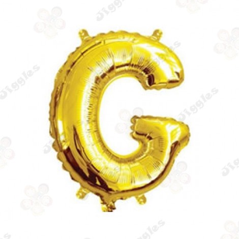 Foil Letter Balloon G Gold 