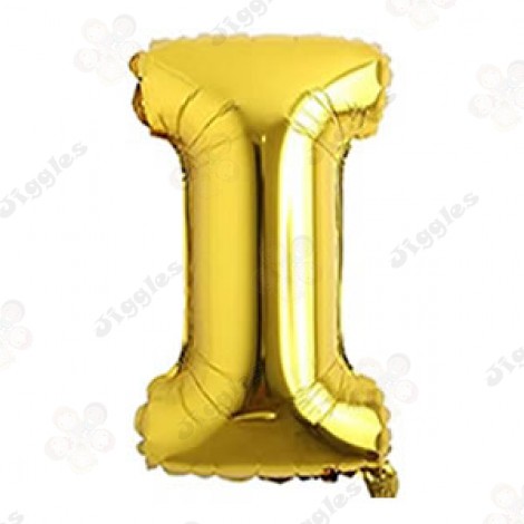 Foil Letter Balloon I Gold 