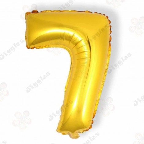 Foil Number Balloon 8 Gold 32"