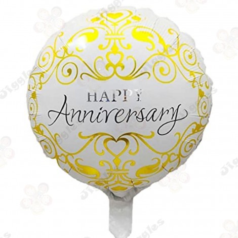 Anniversary Foil Balloon Gold