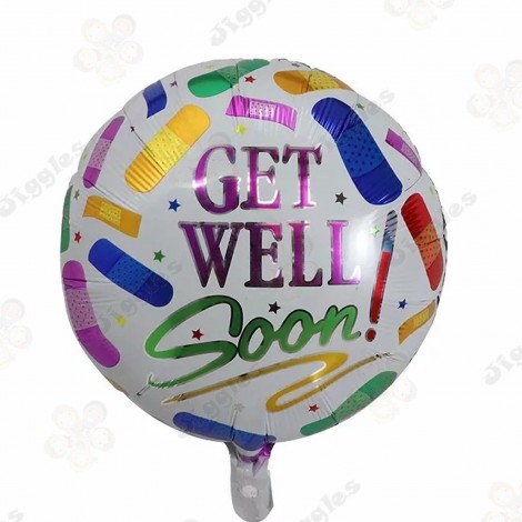 Get Well Soon Foil Balloon Bandages