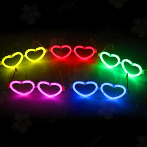 Glow Heart Glasses 