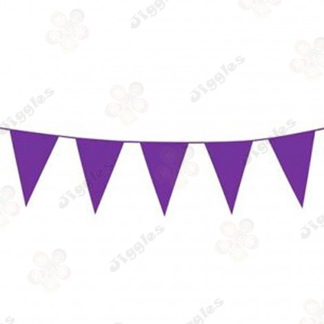 Purple PVC Flag Bunting