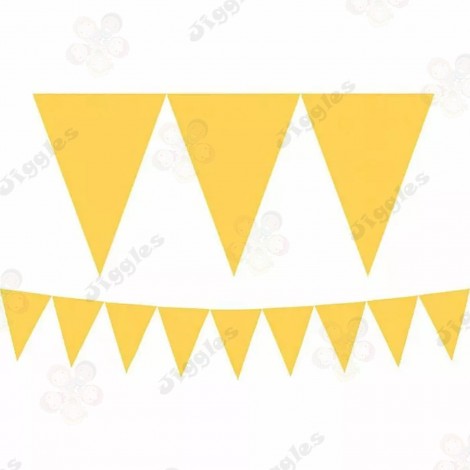Mustard Yellow PVC Flag Bunting