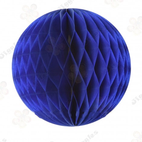 Dark Blue Honeycomb Ball Decoration 15cm