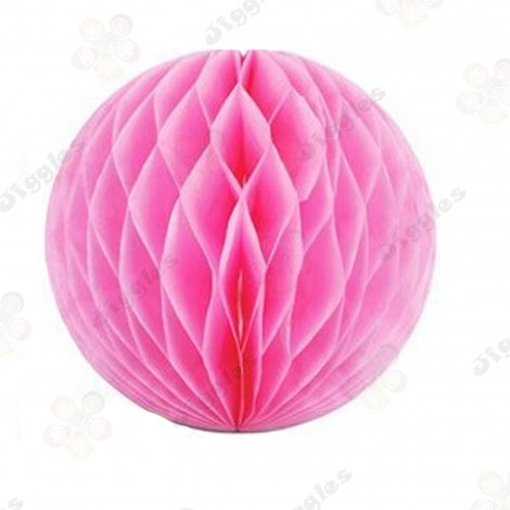 Pink Honeycomb Ball Decoration 15cm