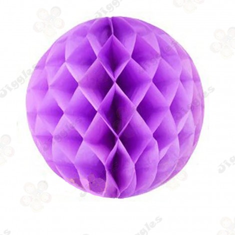 Purple Honeycomb Ball Decoration 15cm