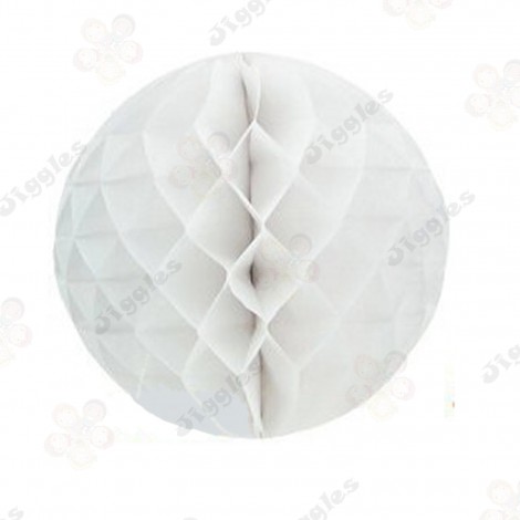 White Honeycomb Ball Decoration 15cm