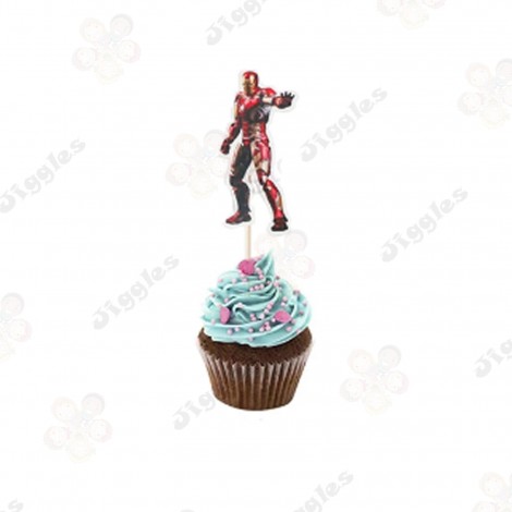 Iron Man Cupcake Toppers