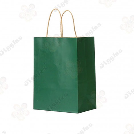 Green Kraft Paper Medium Bag