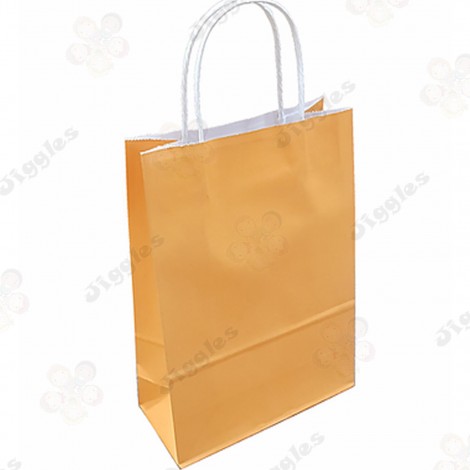 Orange Kraft Paper Large Bag