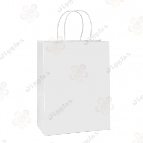 White Kraft Paper Medium Bag