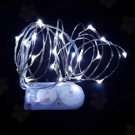 Fairy Lights 2m Cool White With Battery