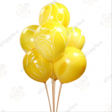 Marble Balloon Yellow 12"