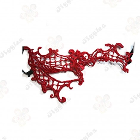 Red Lace Sexy Masquerade Mask