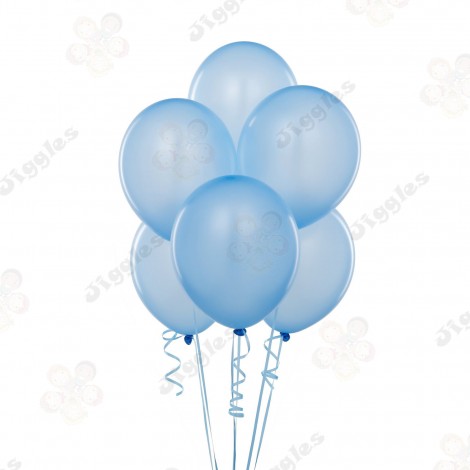 Light Blue Metallic Balloons 10inch