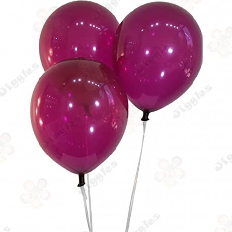 Plum Colour  Metallic Balloons 10inch