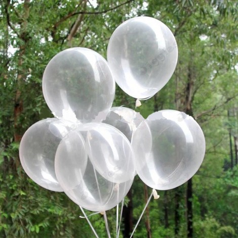 Transparent Metallic Balloons 12inch