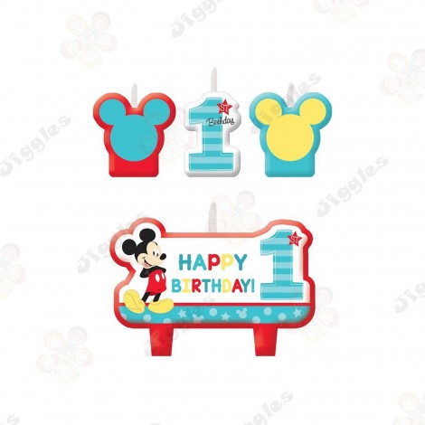 Mickey Mouse 1st Candle Set