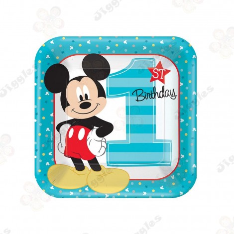 Mickey Mouse 1st Square Plates