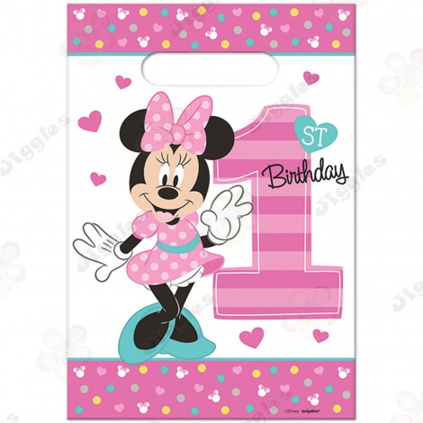 Minnie 1st Birthday Loot Bags