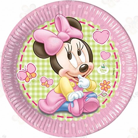 Baby Minnie Paper Plates