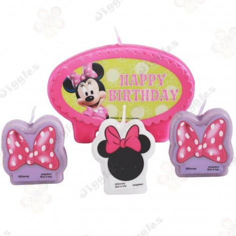 Minnie Mouse Candles Set