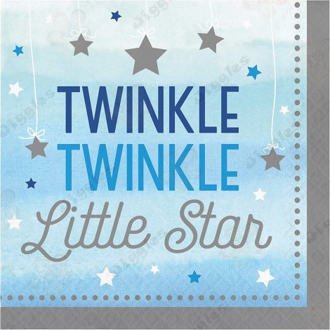 Twinkle Twinkle Little Star Napkins Blue