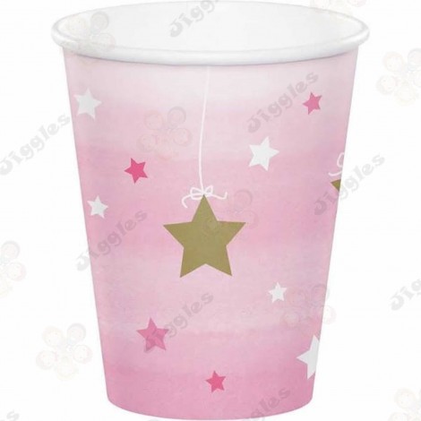Twinkle Twinkle Paper Cups Pink