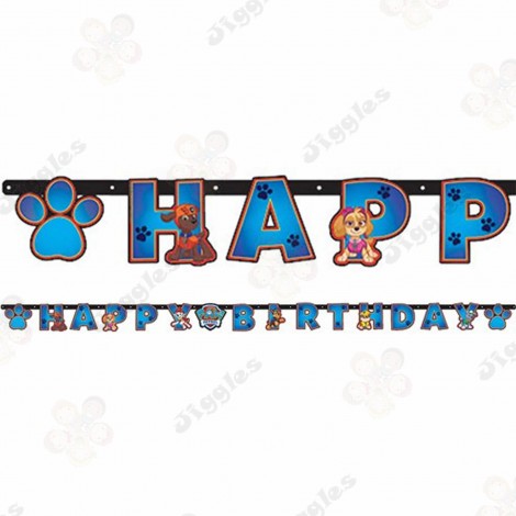 Paw Patrol Add An Age Letter Banner