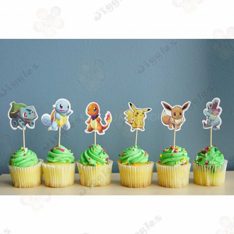 Pokemon Cupcake Toppers
