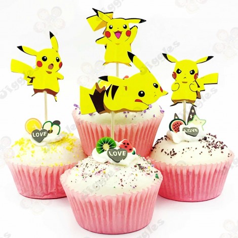 Pikachu Cupcake Toppers