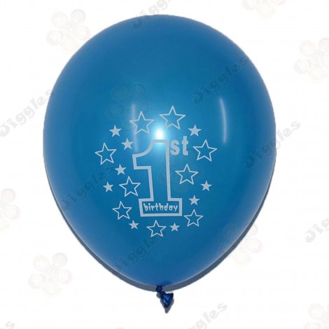 1st Birthday Printed Balloon 12"