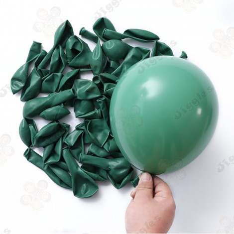 Retro Bean Green Balloons 10inch