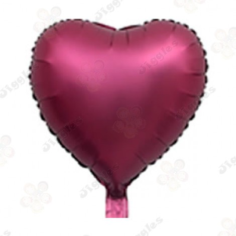 Matt Red Heart Foil Balloon 