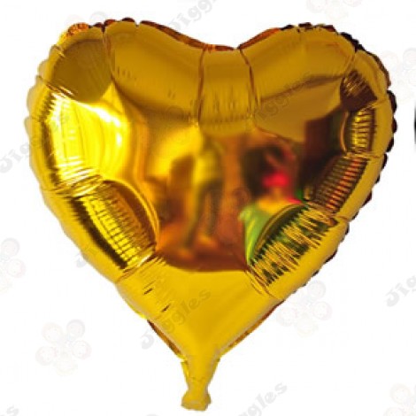 Gold Heart Foil Balloon 